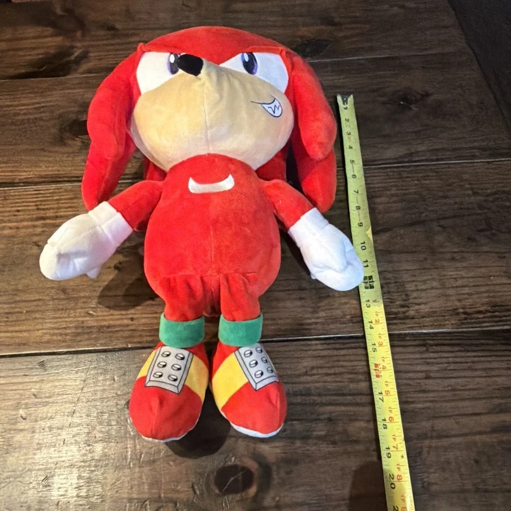 Sonic The Hedgehog Knuckles Hug-Me Shake Action Plush KidRobot 17 Inches Works!!
